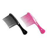 Maxbell Comb Hair Styling Tool Large Handle Styling Comb for Home Travel Salon Black