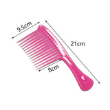 Maxbell Comb Hair Styling Tool Large Handle Styling Comb for Home Travel Salon Pink