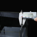 Maxbell Grinding Dust Box Acrylic Portable Clear with 2 Holes for Buffing Engraving