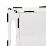 Maxbell Grinding Dust Box Acrylic Portable Clear with 2 Holes for Buffing Engraving
