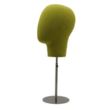 Maxbell Mannequin Head Professional Adjustable Durable for Headphones Hat Hairpiece Green