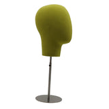 Maxbell Mannequin Head Professional Adjustable Durable for Headphones Hat Hairpiece Green