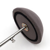 Maxbell Hat Stand with Round Base Portable Baseball Hat Rack Lightweight Metal Gray