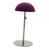 Maxbell Hat Stand with Round Base Portable Baseball Hat Rack Lightweight Metal Purple