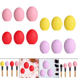 Maxbell 3 Pieces Portable Silicone Makeup Brush Cover for Hopusehold Wife Women Pink