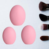 Maxbell 3 Pieces Portable Silicone Makeup Brush Cover for Hopusehold Wife Women Pink