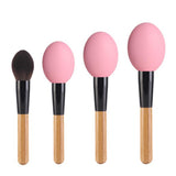 Maxbell 3 Pieces Portable Silicone Makeup Brush Cover for Hopusehold Wife Women Pink