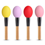 Maxbell 3 Pieces Portable Silicone Makeup Brush Cover for Hopusehold Wife Women REd