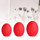 Maxbell 3 Pieces Portable Silicone Makeup Brush Cover for Hopusehold Wife Women REd