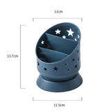 Maxbell Desk Pencil Pen Holder Makeup Brush Bucket Multipurpose for Office Bedroom Blue