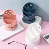 Maxbell Desk Pencil Pen Holder Makeup Brush Bucket Multipurpose for Office Bedroom Blue