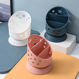 Maxbell Desk Pencil Pen Holder Makeup Brush Bucket Multipurpose for Office Bedroom Blue