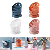 Maxbell Desk Pencil Pen Holder Makeup Brush Bucket Multipurpose for Office Bedroom Blue