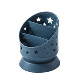 Maxbell Desk Pencil Pen Holder Makeup Brush Bucket Multipurpose for Office Bedroom Blue