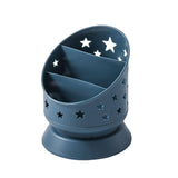 Maxbell Desk Pencil Pen Holder Makeup Brush Bucket Multipurpose for Office Bedroom Blue