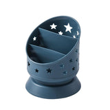 Maxbell Desk Pencil Pen Holder Makeup Brush Bucket Multipurpose for Office Bedroom Blue