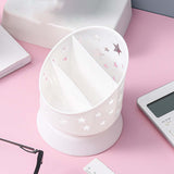 Maxbell Desk Pencil Pen Holder Makeup Brush Bucket Multipurpose for Office Bedroom White