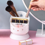 Maxbell Desk Pencil Pen Holder Makeup Brush Bucket Multipurpose for Office Bedroom White