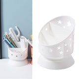 Maxbell Desk Pencil Pen Holder Makeup Brush Bucket Multipurpose for Office Bedroom White