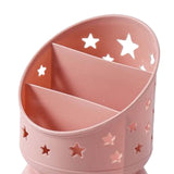 Maxbell Desk Pencil Pen Holder Makeup Brush Bucket Multipurpose for Office Bedroom Pink