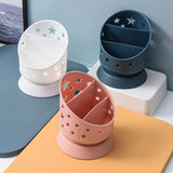 Maxbell Desk Pencil Pen Holder Makeup Brush Bucket Multipurpose for Office Bedroom Pink