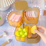 Maxbell Egg Organizer Box Powder Puff Blenders Sponges Ventilation Holes 2 Layers