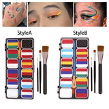 Maxbell Face Body Painting Palette Water based Facepaints for Costumes Party Makeup Style A