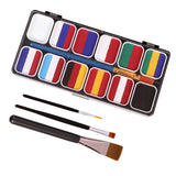 Maxbell Face Body Painting Palette Water based Facepaints for Costumes Party Makeup Style A