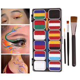 Maxbell Face Body Painting Palette Water based Facepaints for Costumes Party Makeup Style A