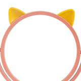 Maxbell Desktop Makeup Mirror 360 Degree Rotation for Dresser Shaving Tabletop Cat Pink