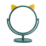 Maxbell Desktop Makeup Mirror 360 Degree Rotation for Dresser Shaving Tabletop Cat Navy Blue