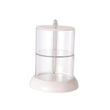 Maxbell Round Cotton Pads Organizer Blender Sponge Holder for Beauty Eggs 2 Layer