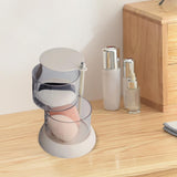 Maxbell Round Cotton Pads Organizer Blender Sponge Holder for Beauty Eggs 2 Layer
