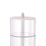 Maxbell Round Cotton Pads Organizer Blender Sponge Holder for Beauty Eggs 2 Layer