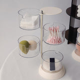 Maxbell Round Cotton Pads Organizer Blender Sponge Holder for Beauty Eggs  4 Layer