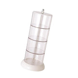 Maxbell Round Cotton Pads Organizer Blender Sponge Holder for Beauty Eggs  4 Layer