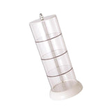 Maxbell Round Cotton Pads Organizer Blender Sponge Holder for Beauty Eggs  4 Layer