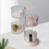 Maxbell Round Cotton Pads Organizer Blender Sponge Holder for Beauty Eggs  4 Layer