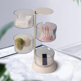 Maxbell Round Cotton Pads Organizer Blender Sponge Holder for Beauty Eggs  4 Layer