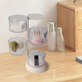 Maxbell Round Cotton Pads Organizer Blender Sponge Holder for Beauty Eggs  4 Layer