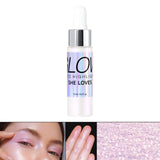 Maxbell 0.5 fl.oz Liquid Highlighter Makeup Shimmer Face and Body White