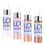 Maxbell 0.5 fl.oz Liquid Highlighter Makeup Shimmer Face and Body White