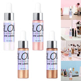 Maxbell 0.5 fl.oz Liquid Highlighter Makeup Shimmer Face and Body White