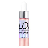Maxbell 0.5 fl.oz Liquid Highlighter Makeup Shimmer Face and Body Pink