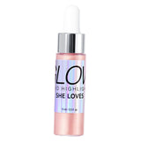 Maxbell 0.5 fl.oz Liquid Highlighter Makeup Shimmer Face and Body Pink