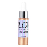 Maxbell 0.5 fl.oz Liquid Highlighter Makeup Shimmer Face and Body Rose Gold