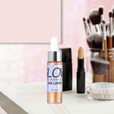 Maxbell 0.5 fl.oz Liquid Highlighter Makeup Shimmer Face and Body Rose Gold