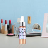 Maxbell 0.5 fl.oz Liquid Highlighter Makeup Shimmer Face and Body Rose Gold