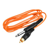 Maxbell Professional Tattoo RCA Clip Cable Spare Parts for Tattooist Artists Orange