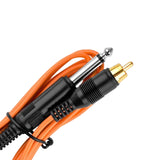 Maxbell Professional Tattoo RCA Clip Cable Spare Parts for Tattooist Artists Orange